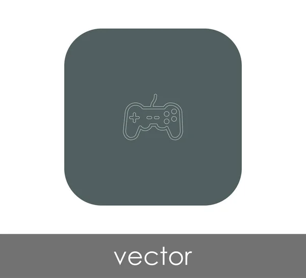 Joystick lapos ikon — Stock Vector