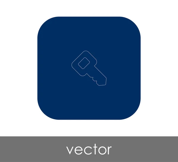 Nyckelikonen För Webbdesign Och Applikationer — Stock vektor