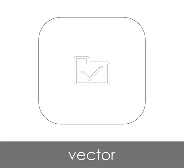 Vektor Illustration Design Des Ordnersymbols — Stockvektor