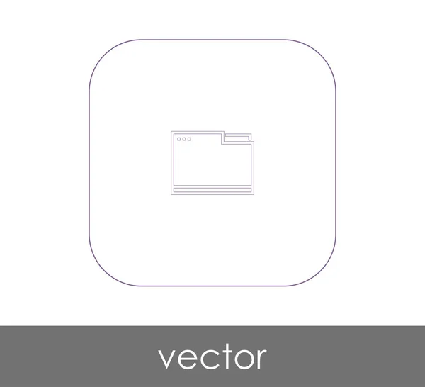 Diseño Ilustración Vectorial Del Icono Carpeta — Vector de stock