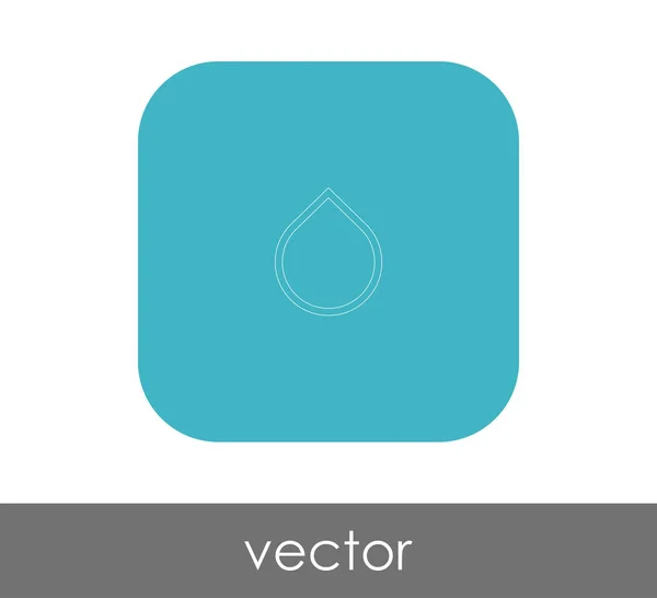 Drop Web Icon Vector Illustration — стоковый вектор