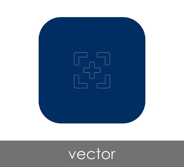 Illustration Vectorielle Conception Icône Mise Point Caméra — Image vectorielle