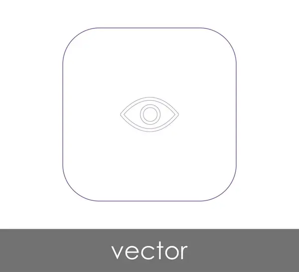 Ícone Olho Ilustração Vetorial Logotipo — Vetor de Stock