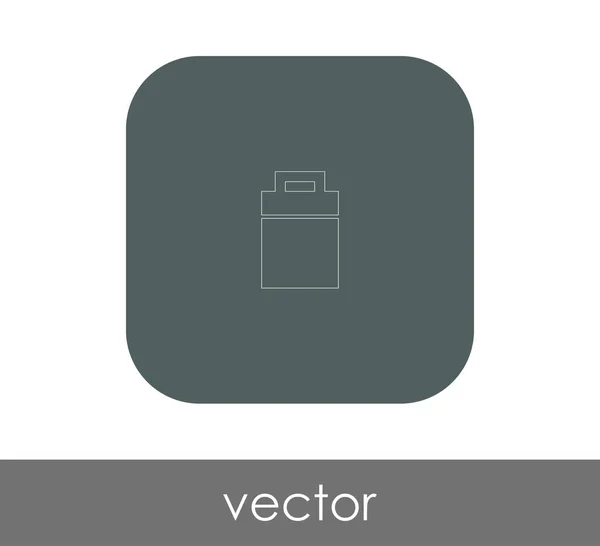 Vector Illustration Design Garbage Bin Icon — Stock Vector
