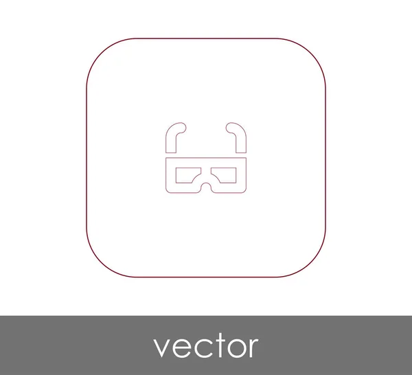 Eyeglasses Icon Web Design Applications Vector Illustration — Stock Vector