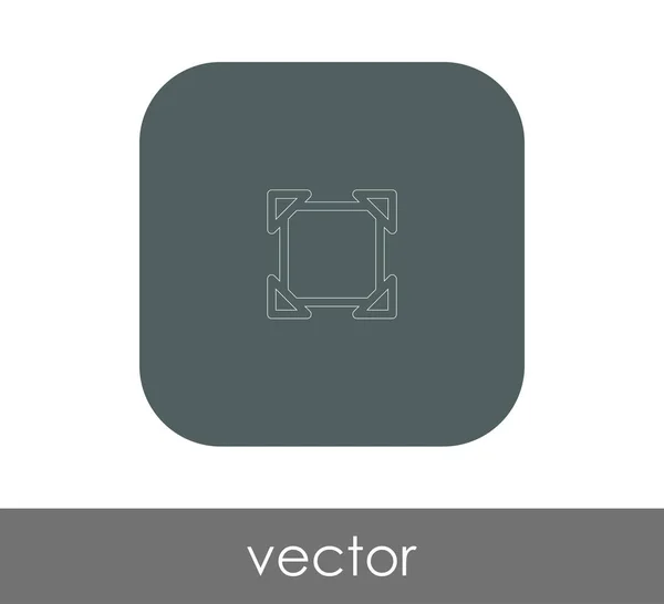 Tegning Vektorens Utforming Skjermikon – stockvektor