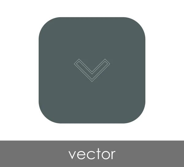 Diseño Ilustración Vectorial Del Icono Flecha — Vector de stock