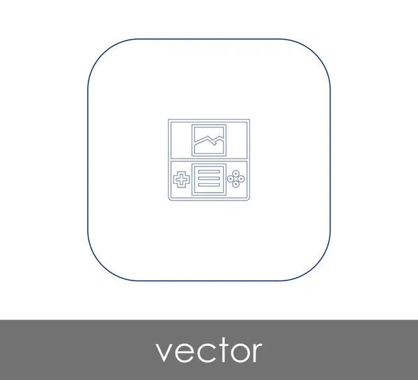 Joystick platte pictogram — Stockvector
