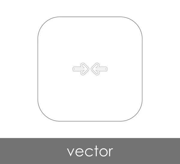 Icono de flecha ajuste — Vector de stock