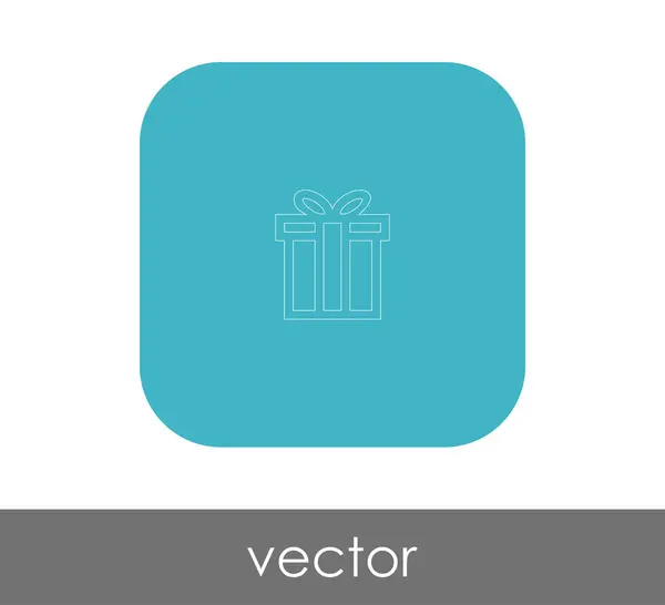 Vektor Illustration Design Von Verpackten Geschenk Box Symbol — Stockvektor