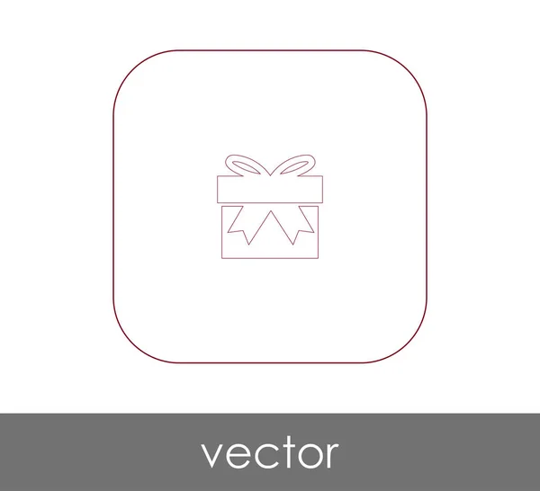 Vektor Illustration Design Von Verpackten Geschenk Box Symbol — Stockvektor