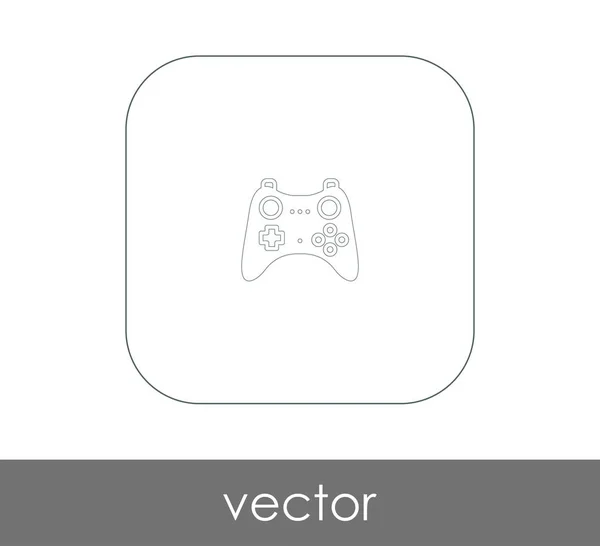 Joystick icono plano — Vector de stock