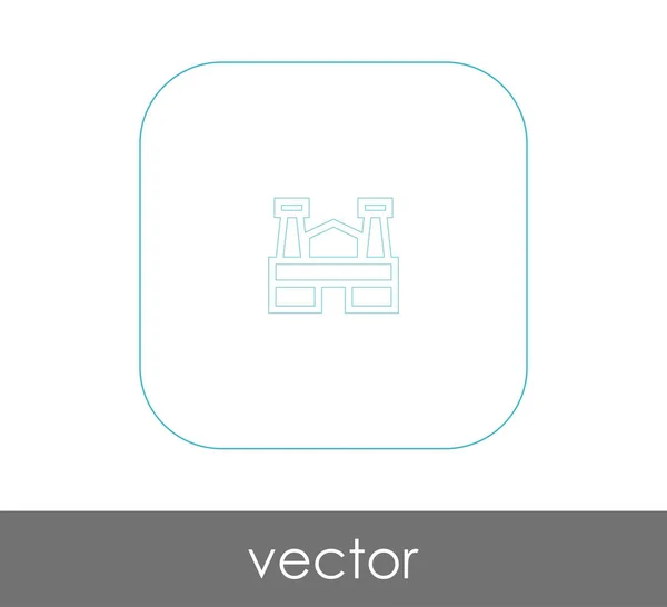 Fabriksikon — Stock vektor