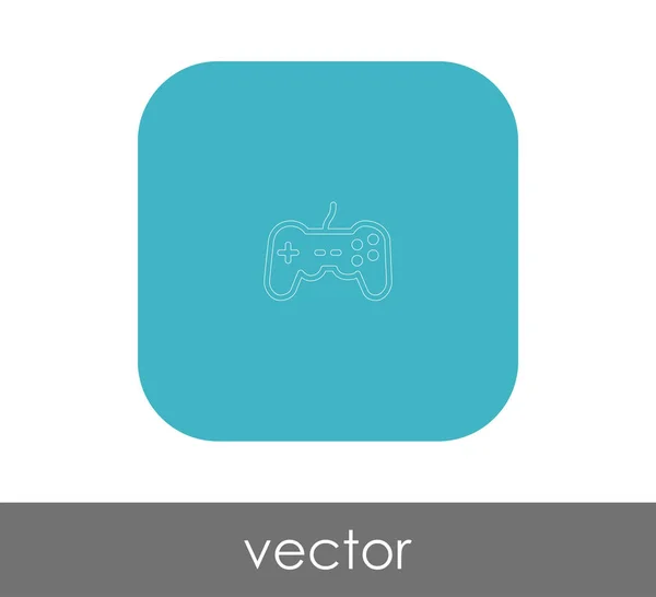 Joystick icono plano — Vector de stock