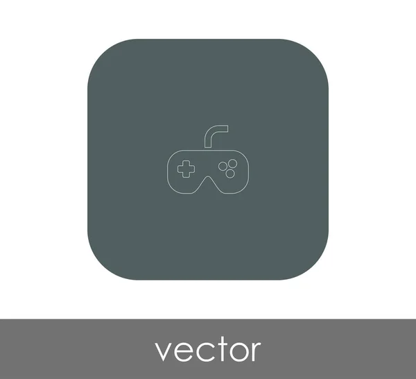 Joystick icono plano — Vector de stock