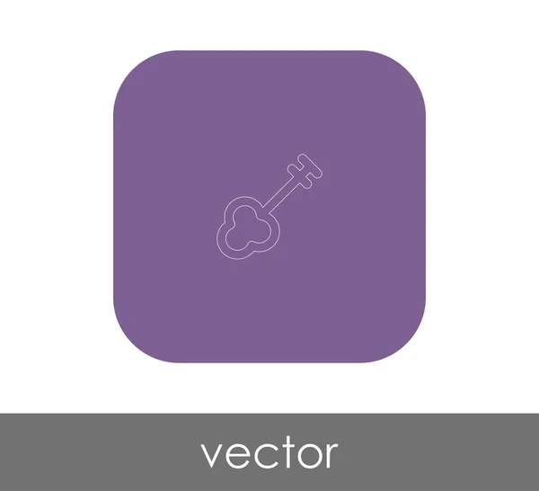 Sleutelpictogram Voor Webdesign Applicaties — Stockvector