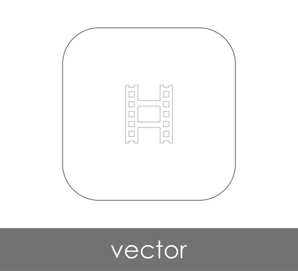 Icono Película Para Diseño Web Aplicaciones Ilustración Vectorial — Vector de stock