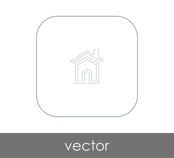 Home Ícone Logotipo Ilustração Vetorial — Vetor de Stock