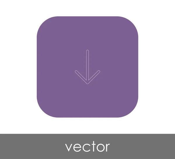 Diseño Ilustración Vectorial Del Icono Flecha — Vector de stock