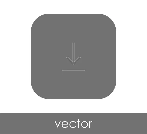 Letöltés Web Icon Vektor Illusztráció — Stock Vector