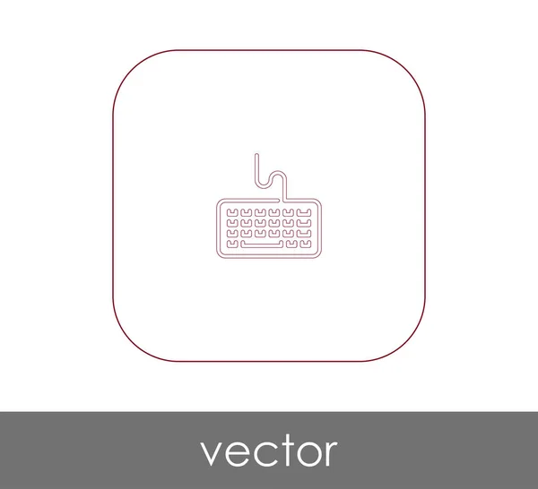 Desenho Ilustração Vetorial Ícone Teclado — Vetor de Stock