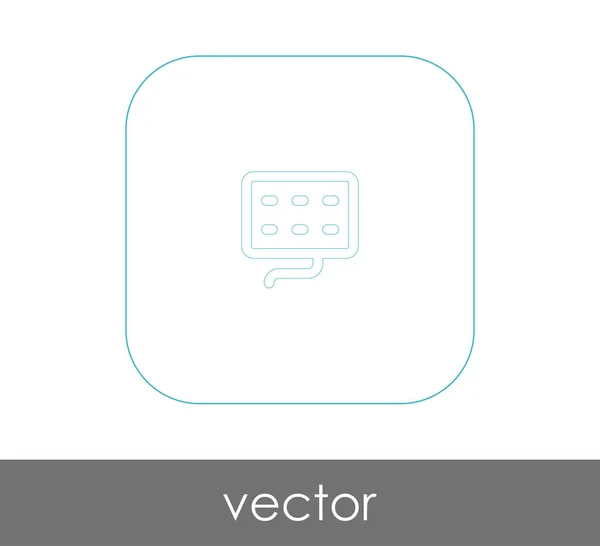 Ícone de teclado — Vetor de Stock