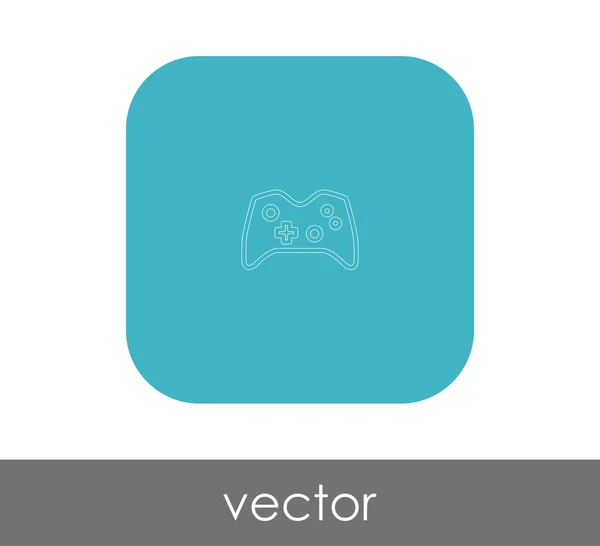 Joystick icono plano — Vector de stock