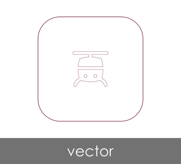 Icono web helicóptero — Vector de stock