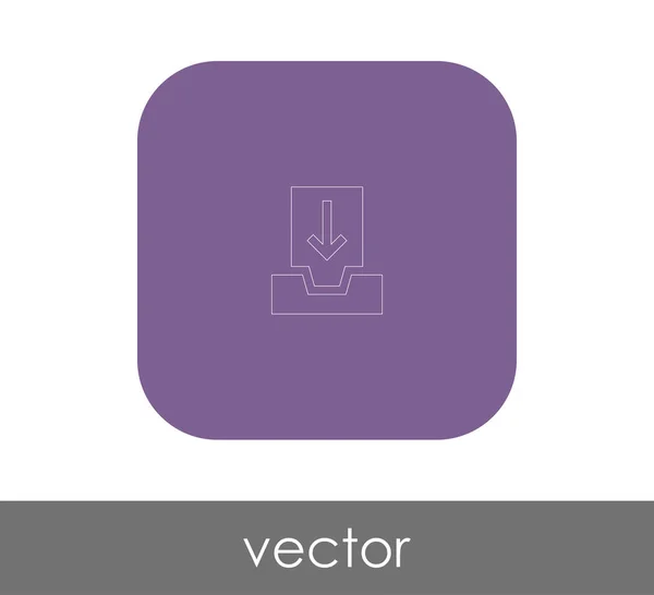 Icono Archivo Para Diseño Web Aplicaciones — Vector de stock