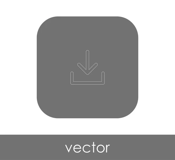 Letöltés Web Icon Vektor Illusztráció — Stock Vector