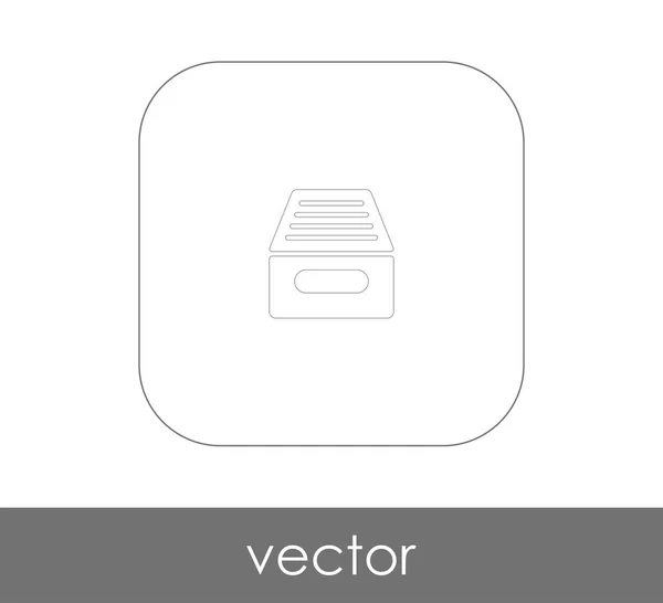 Ícone Web Download Ilustração Vetorial — Vetor de Stock