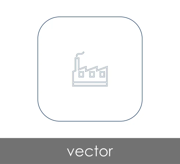 Фабричная икона — стоковый вектор