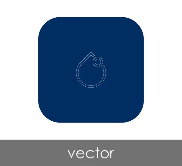 Drop Web Icon Vector Illustration — стоковый вектор