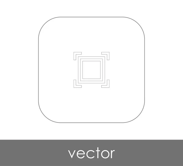 Vector Illustration Design Screen Icon — Stock Vector