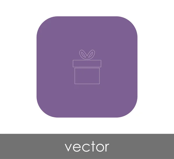 Vektor Illustration Design Von Verpackten Geschenk Box Symbol — Stockvektor