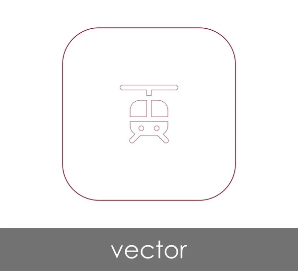 Ícone web helicóptero — Vetor de Stock