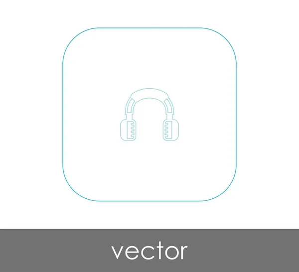 Kuulokkeet web kuvake — vektorikuva