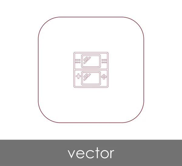 Joystick platte pictogram — Stockvector