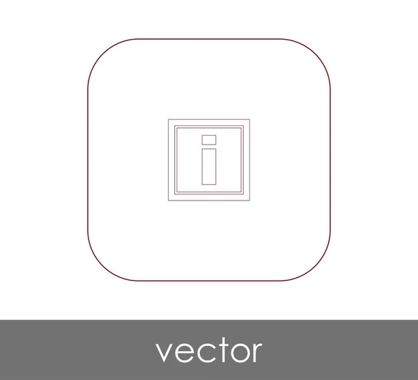 Informationsschild Symbol Für Webdesign Und Anwendungen — Stockvektor