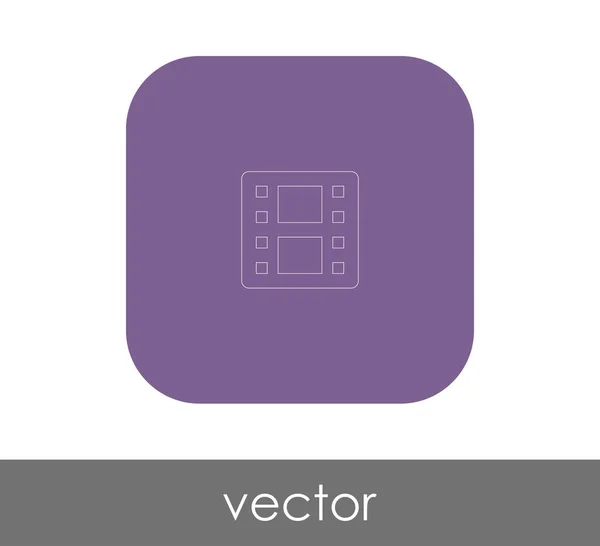 Filmzeichen Symbol Vektorillustration — Stockvektor
