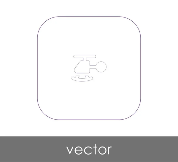 Icono web helicóptero — Vector de stock