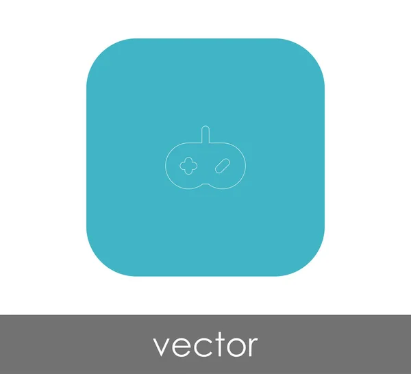 Joystick icono plano — Vector de stock