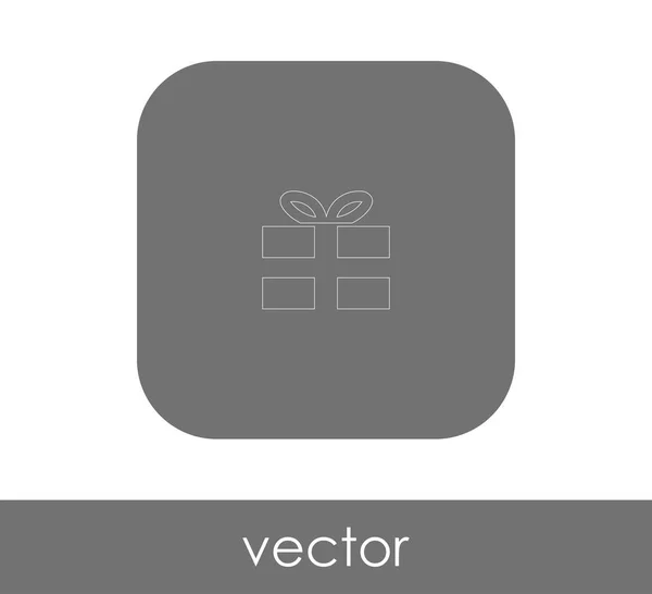 Illustration Vectorielle Conception Boîte Cadeau Emballée Icône — Image vectorielle