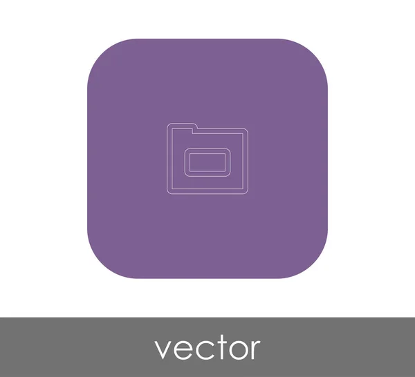 Vektor Illustration Design Des Ordnersymbols — Stockvektor