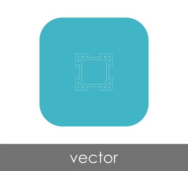 Vector Illustration Design Screen Icon — Stock Vector