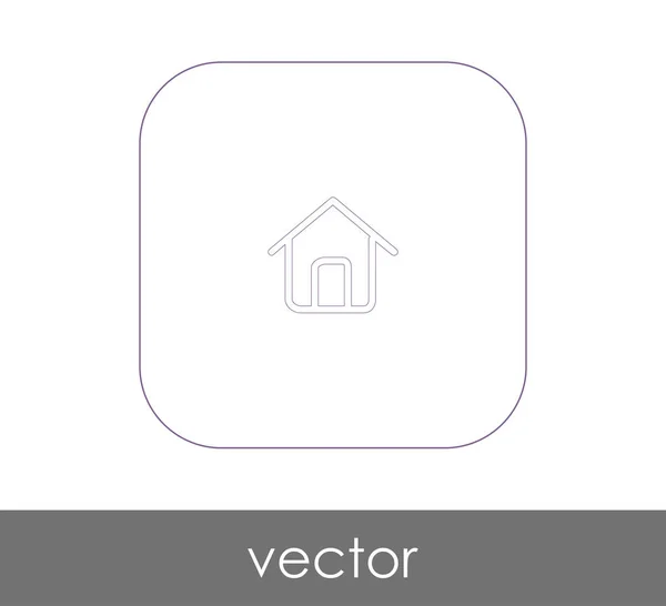 Ícone web Home — Vetor de Stock