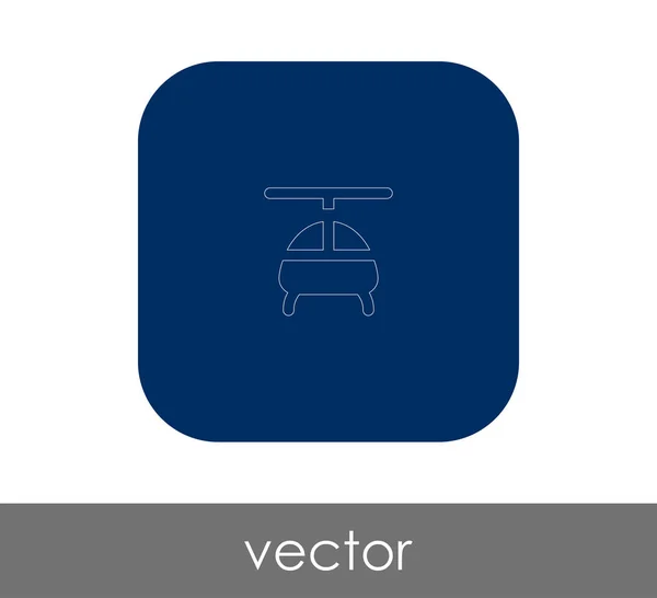 Ícone web helicóptero — Vetor de Stock