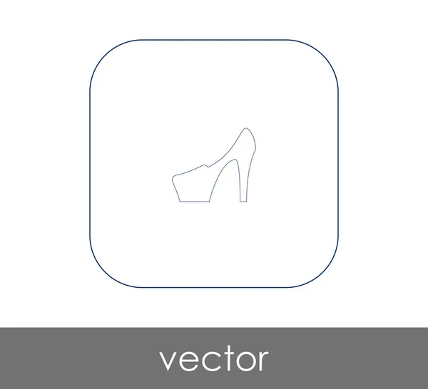 Icono de tacón alto — Vector de stock