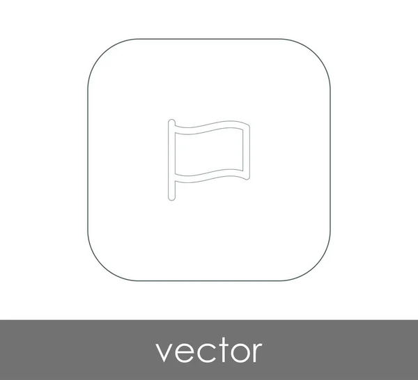 Icono Bandera Para Diseño Web Aplicaciones Ilustración Vectorial — Vector de stock