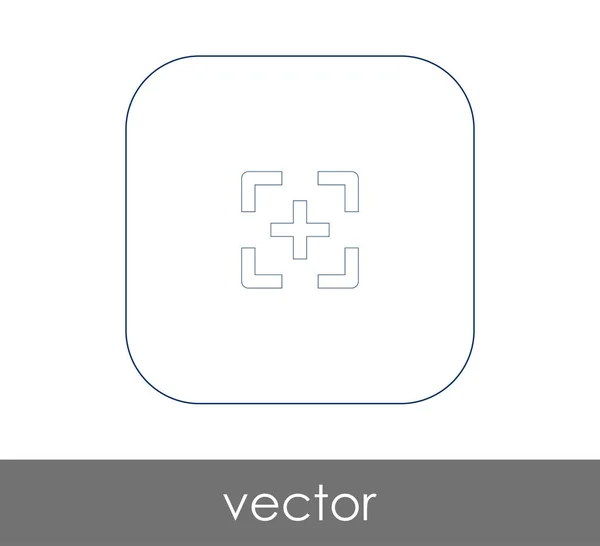 Diseño Ilustración Vectorial Del Icono Enfoque Cámara — Vector de stock